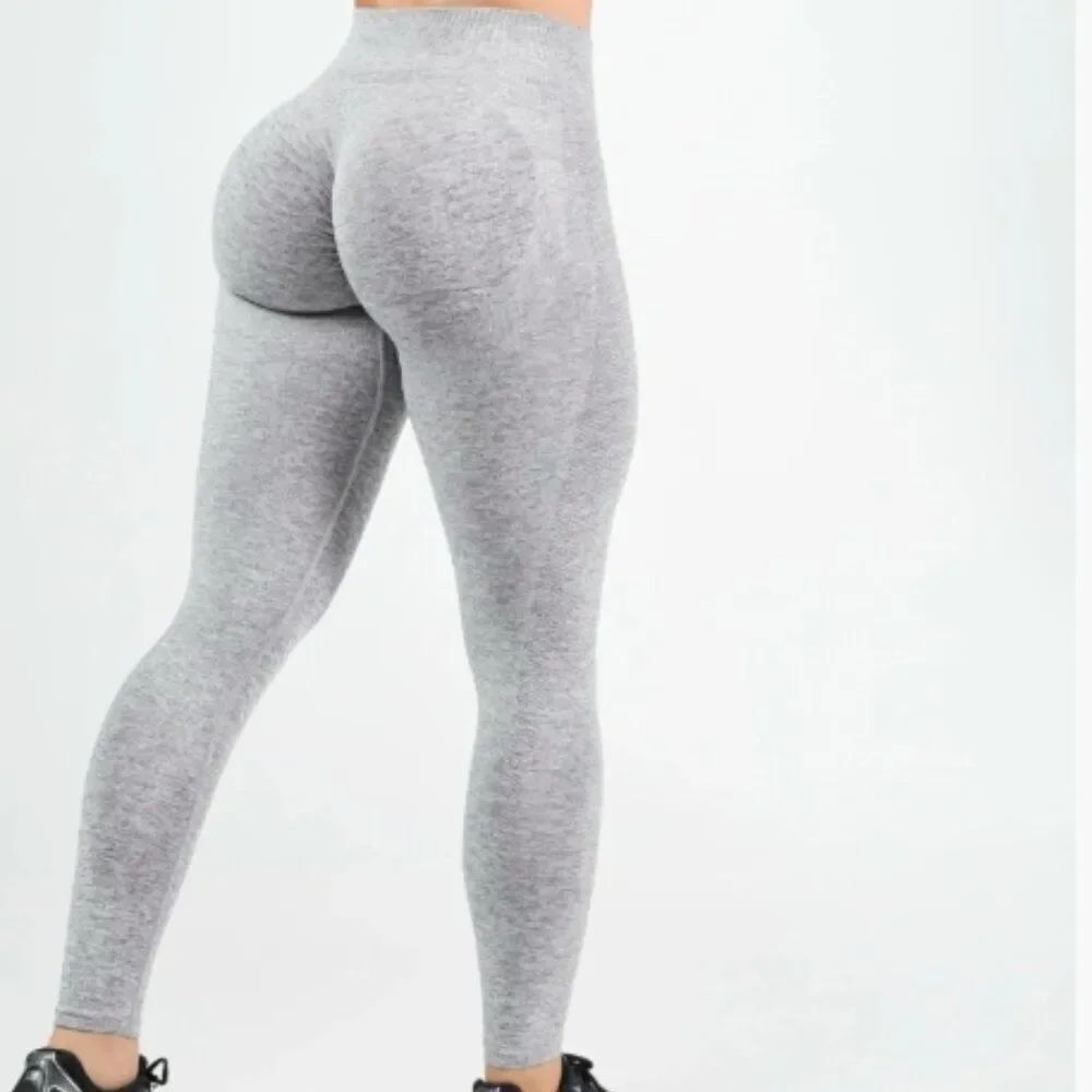 Like New! Prozis MuseFit Mid-Waist Leggings in Light Gray Melange in Size M
